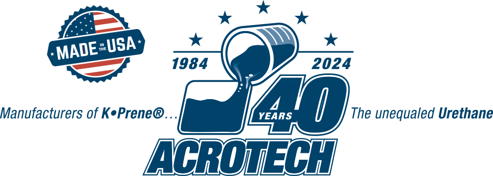 Home 2 acrotech 40 years logo